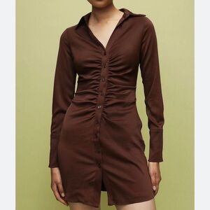 NWOT H&M DRAPED CRÊPED DRESS